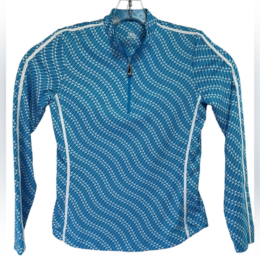 Tail White Label Womens Sz XS Blue/White 1/4zip‎ Shirt (R25) NW/OTs